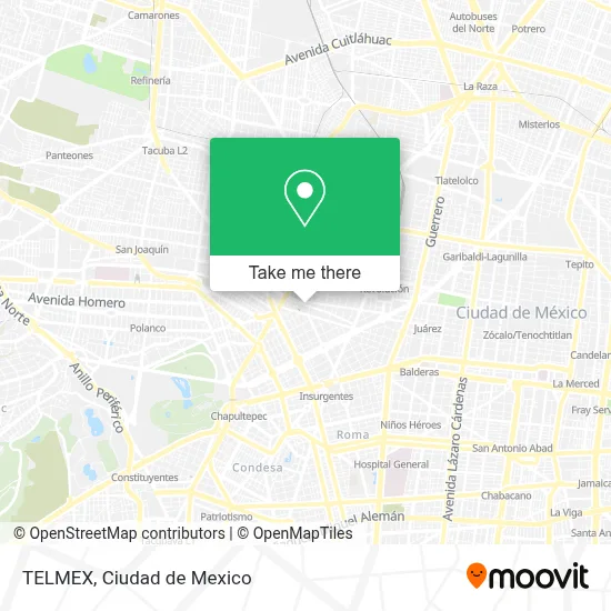 TELMEX map