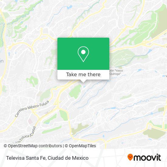 Mapa de Televisa Santa Fe