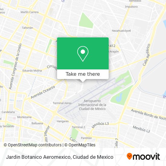 Jardin Botanico Aeromexico map