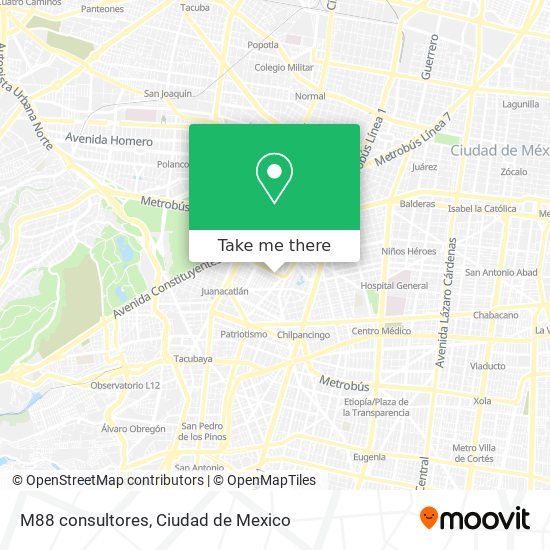 M88 consultores map