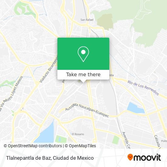 Tlalnepantla de Baz map