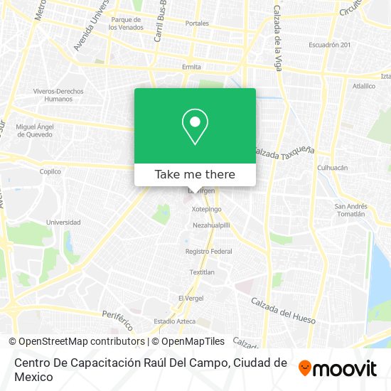 Centro De Capacitación Raúl Del Campo map