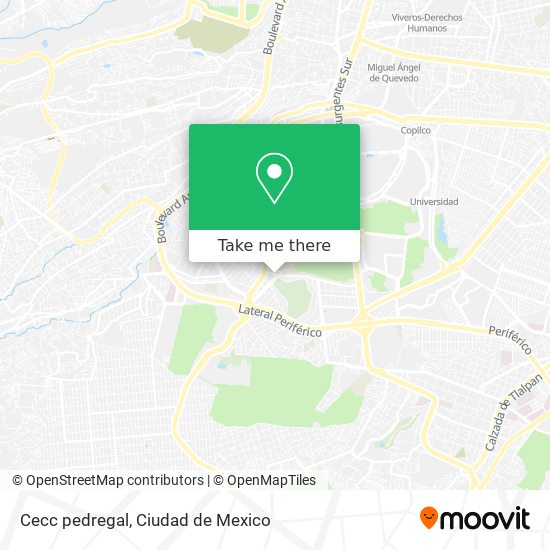 Mapa de Cecc pedregal