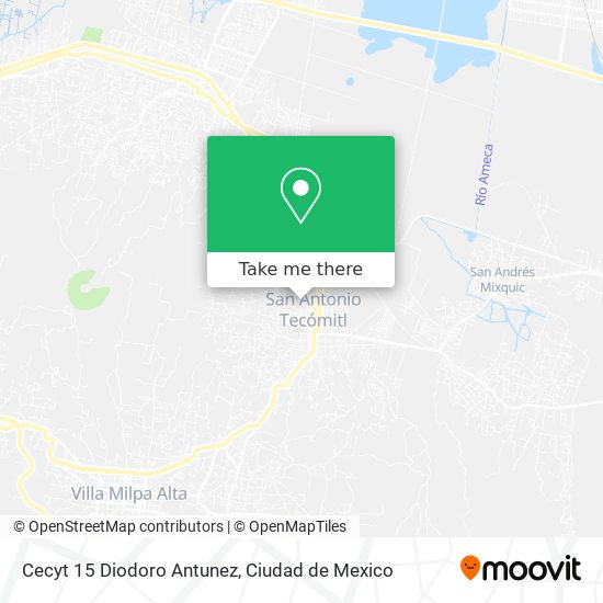 Cecyt 15 Diodoro Antunez map