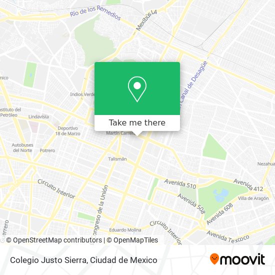 Colegio Justo Sierra map
