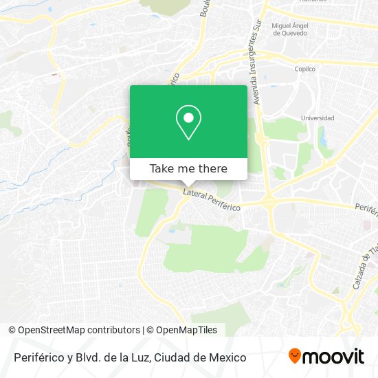 Periférico y Blvd. de la Luz map