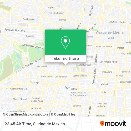 Mapa de 23:45 Air Time