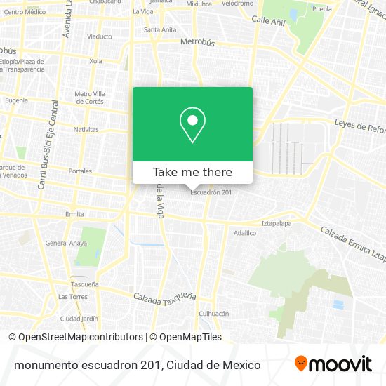 monumento escuadron 201 map