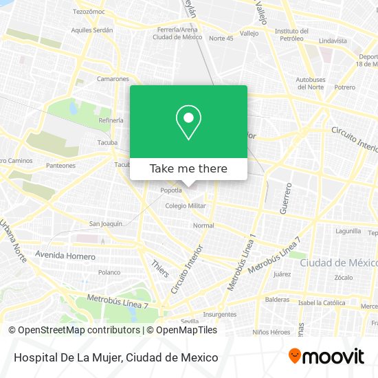 Hospital De La Mujer map