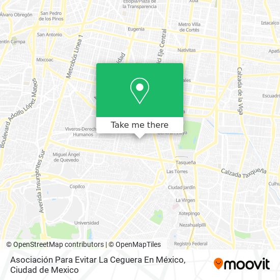 Mapa de Asociación Para Evitar La Ceguera En México