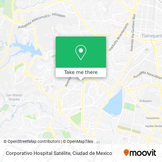 Corporativo Hospital Satélite map