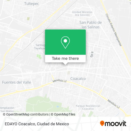 Mapa de EDAYO Coacalco