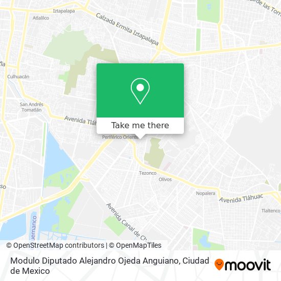 Modulo Diputado Alejandro Ojeda Anguiano map