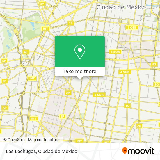 Las Lechugas map