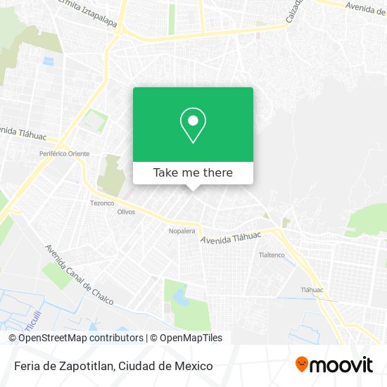 Mapa de Feria de Zapotitlan