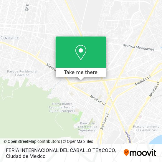FERIA INTERNACIONAL DEL CABALLO TEXCOCO map