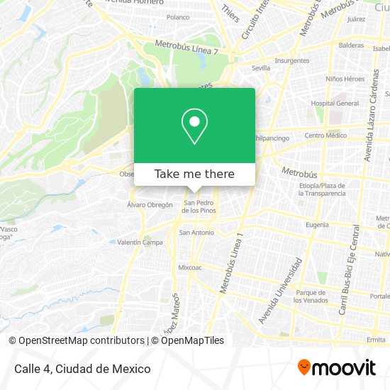 Calle 4 map