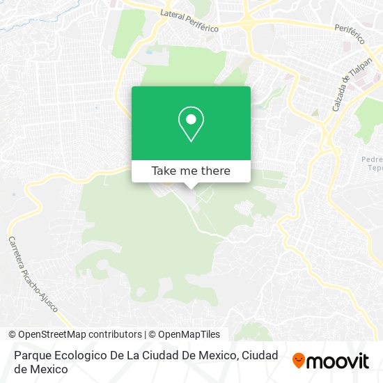 Parque Ecologico De La Ciudad De Mexico map