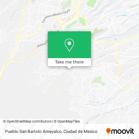 Mapa de Pueblo San Bartolo Ameyalco