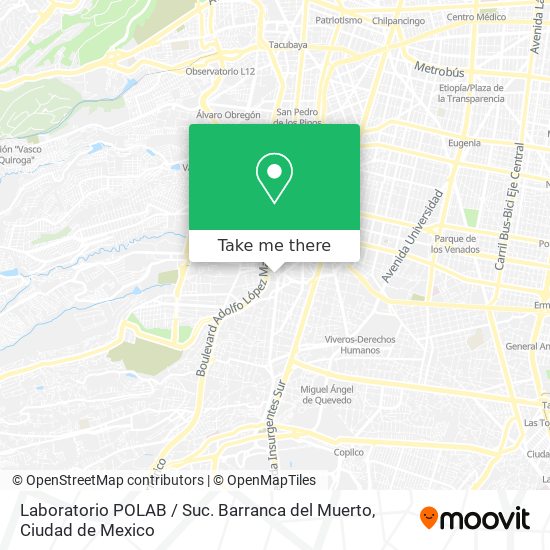Laboratorio POLAB / Suc. Barranca del Muerto map