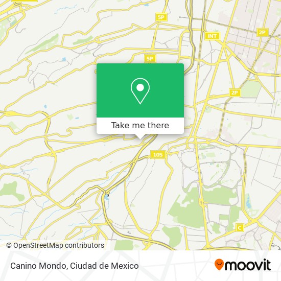 Canino Mondo map