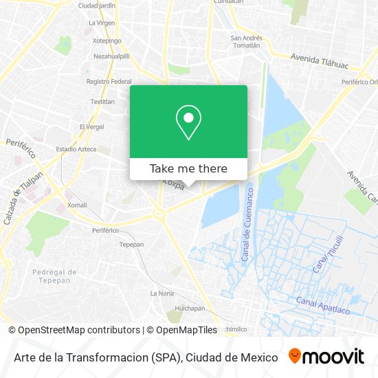 Arte de la Transformacion (SPA) map