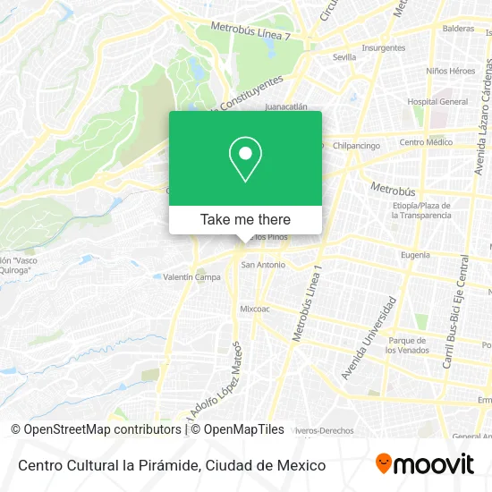 Centro Cultural la Pirámide map