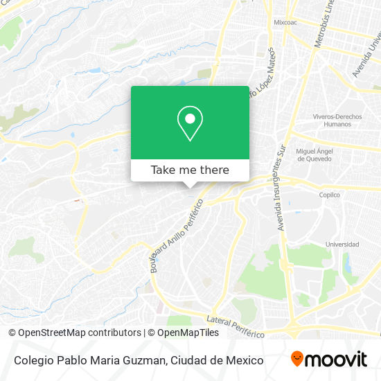 Colegio Pablo Maria Guzman map