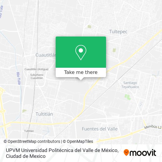 UPVM Universidad Politécnica del Valle de México map