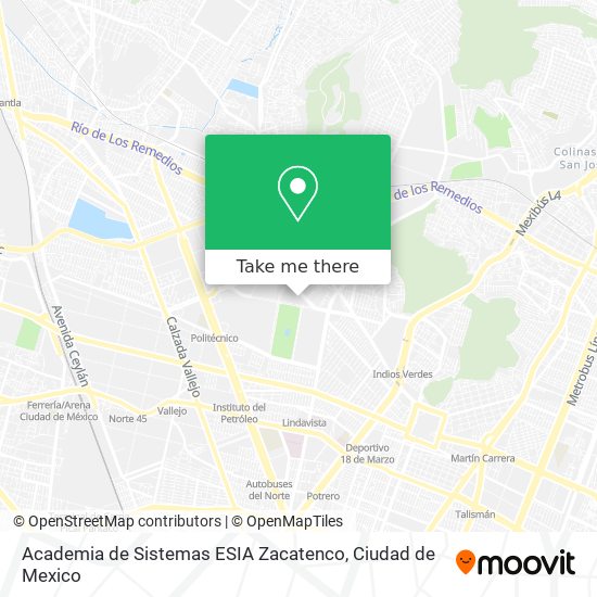 Academia de Sistemas ESIA Zacatenco map