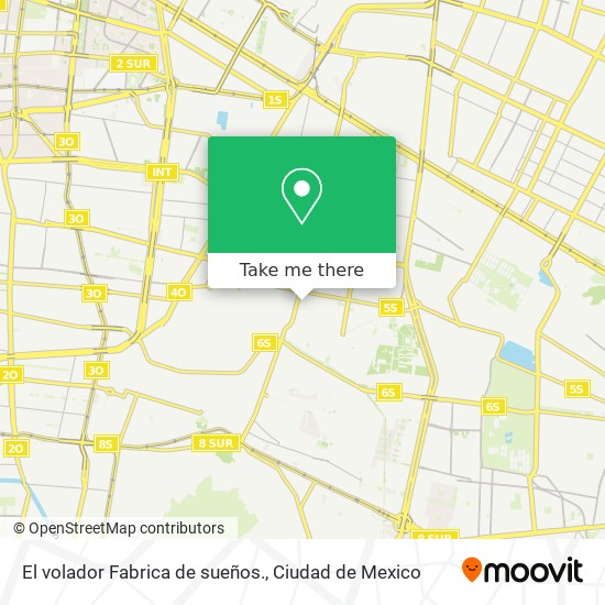El volador  Fabrica de sueños. map