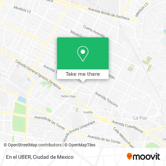 Mapa de En el UBER