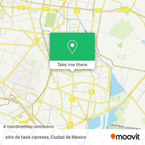 sitio de taxis cipreses map