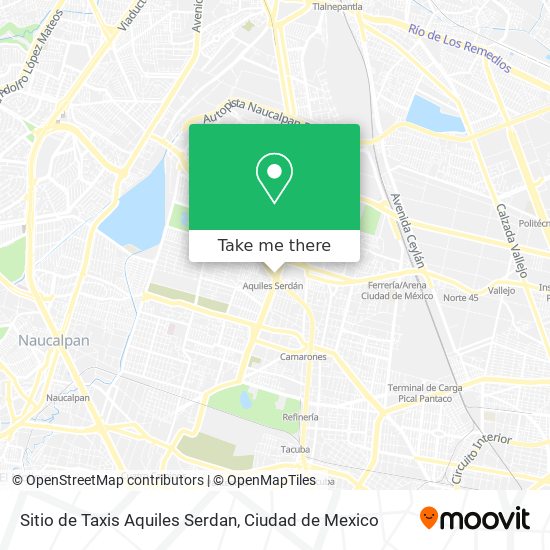 Mapa de Sitio de Taxis Aquiles Serdan