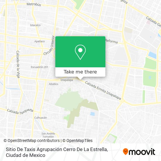 Sitio De Taxis Agrupación Cerro De La Estrella map