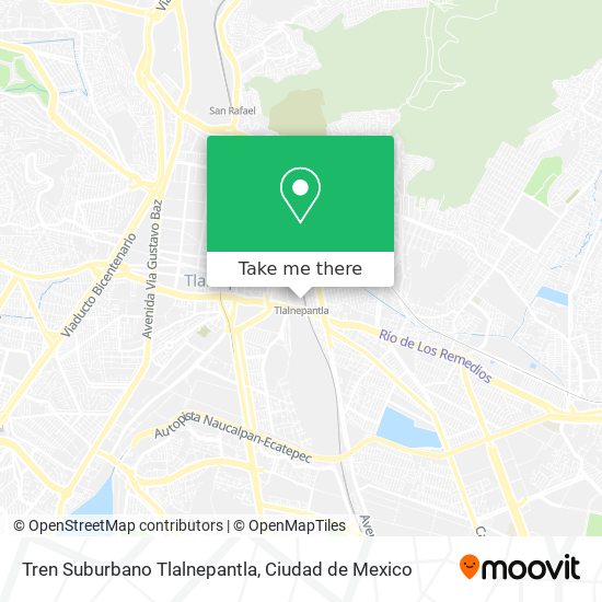 Mapa de Tren Suburbano Tlalnepantla