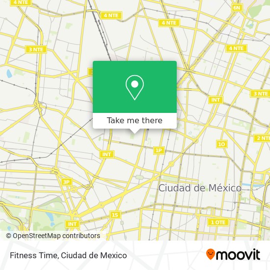 Mapa de Fitness Time