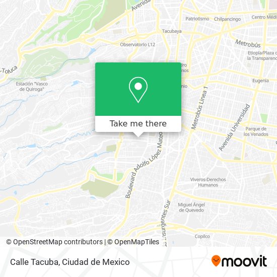 Calle Tacuba map