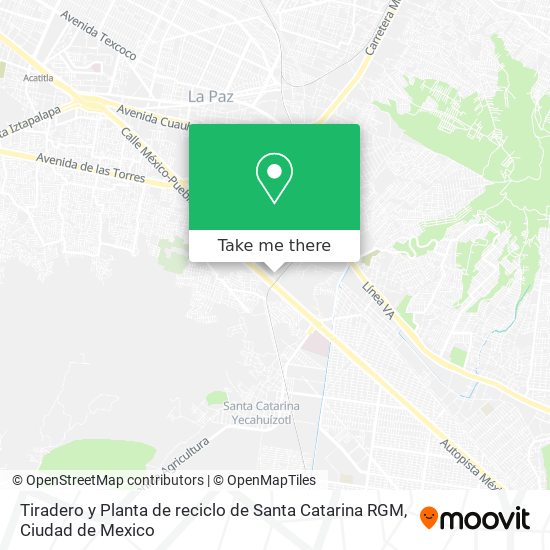 Tiradero y Planta de reciclo de Santa Catarina RGM map