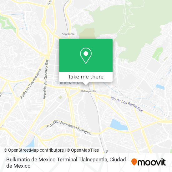 Bulkmatic de México Terminal Tlalnepantla map