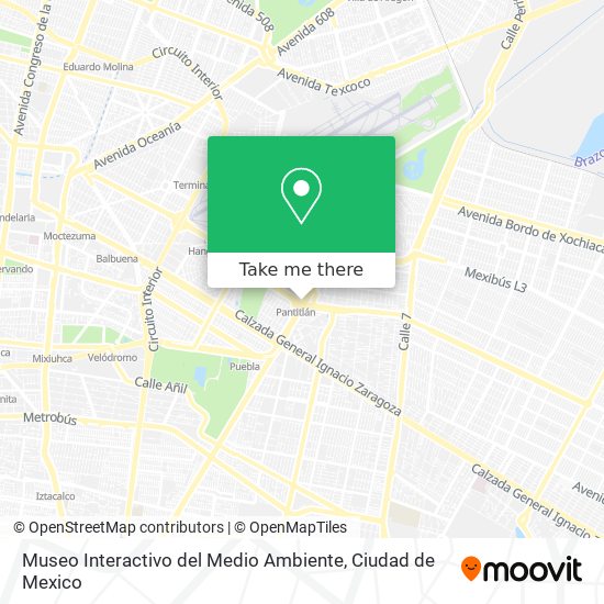 Museo Interactivo del Medio Ambiente map