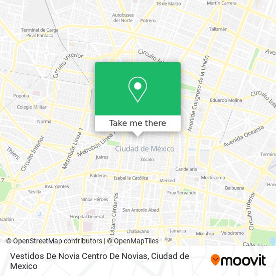 Vestidos De Novia Centro De Novias map