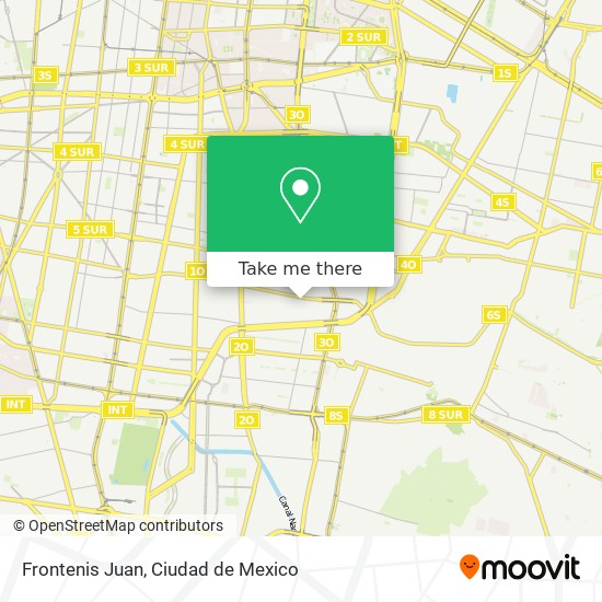 Frontenis Juan map