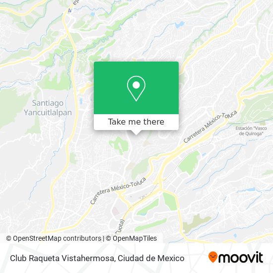 How to get to Club Raqueta Vistahermosa in Naucalpan De Juárez by Bus?