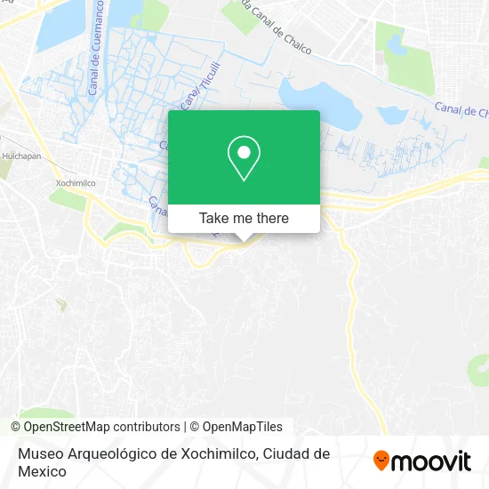 Mapa de Museo Arqueológico de Xochimilco