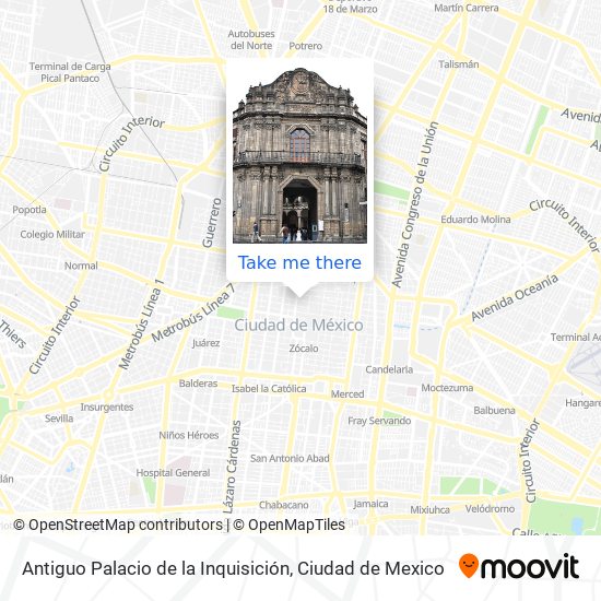 Antiguo Palacio de la Inquisición map