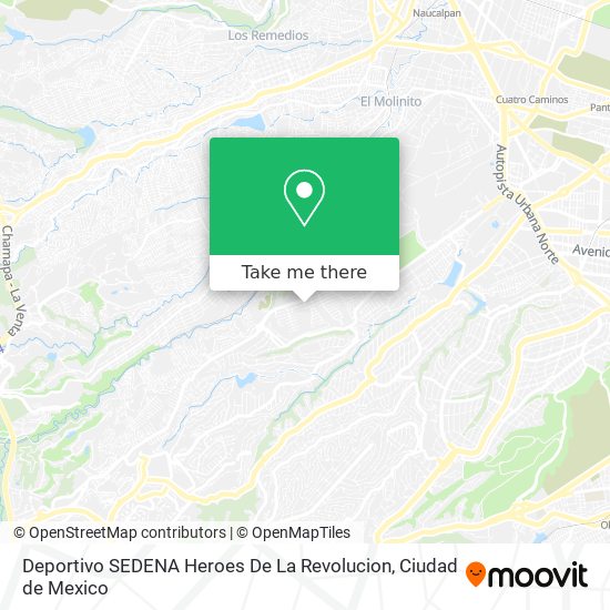 Deportivo SEDENA Heroes De La Revolucion map