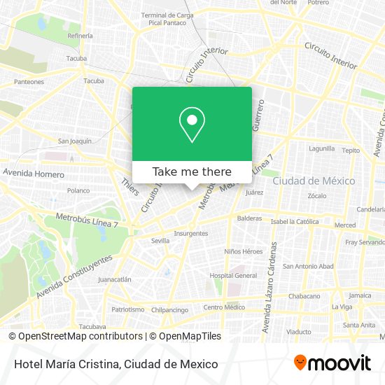Hotel María Cristina map