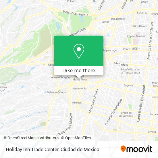 Holiday Inn Trade Center map