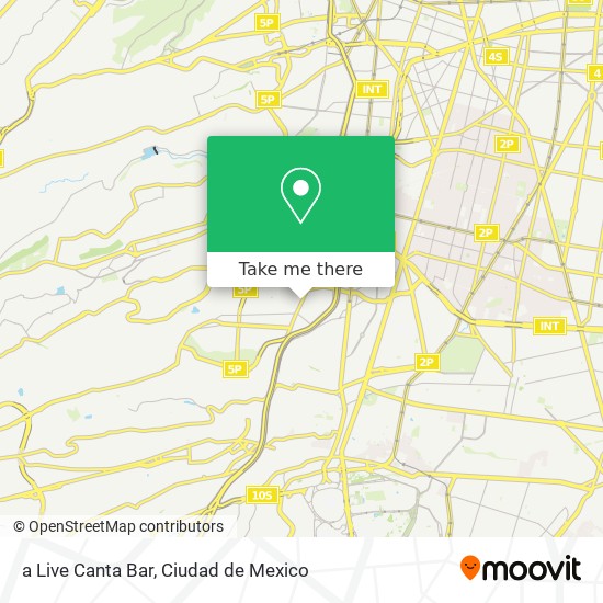 a Live Canta Bar map